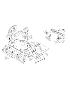 Part Location Diagram of 02003700-0637 MTD 44 Fabricated Deck Assembly